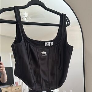 Adidas Black Corset Top